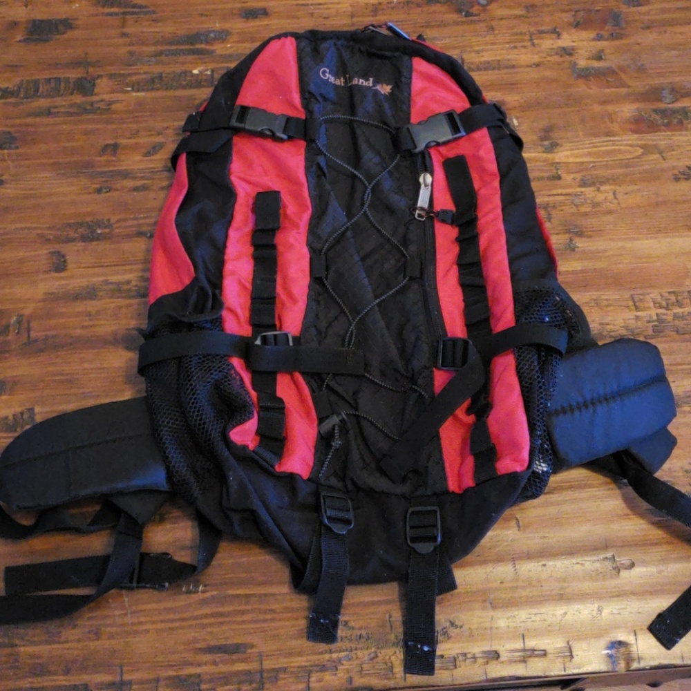 Well loved hiking backpack Great Land